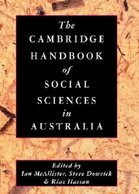 Cover of The Cambridge Handbook of Social Sciences in Australia