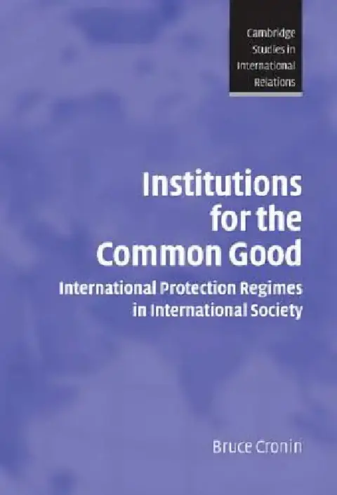 Cover of Institutions for the Common Good