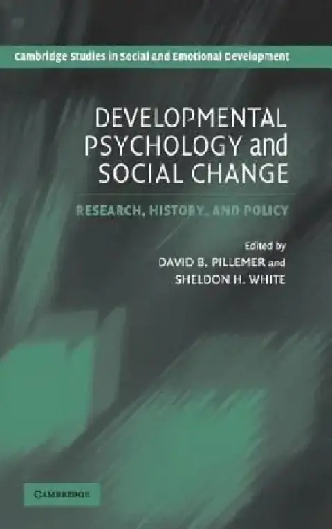 Cover of Developmental Psychology and Social Change