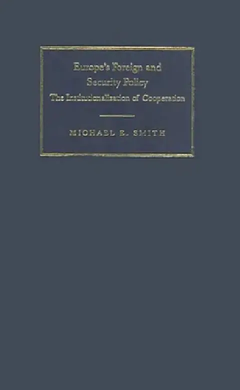 Cover of Europe's Foreign and Security Policy