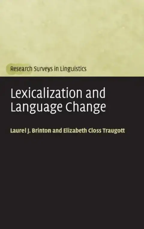 Cover of Lexicalization and Language Change
