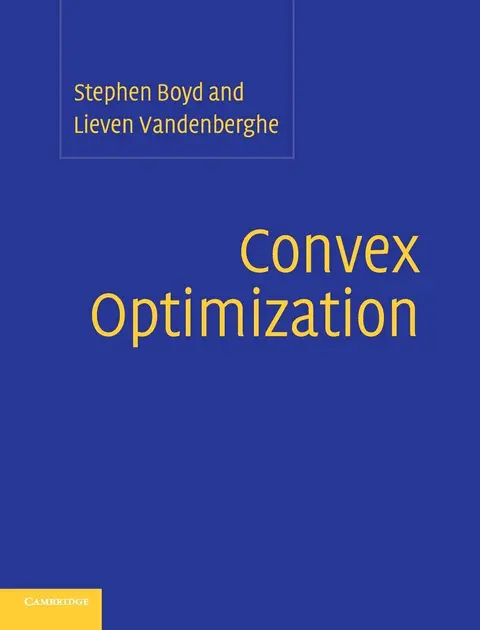 Cover of Convex Optimization