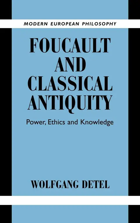 Cover of Foucault and Classical Antiquity