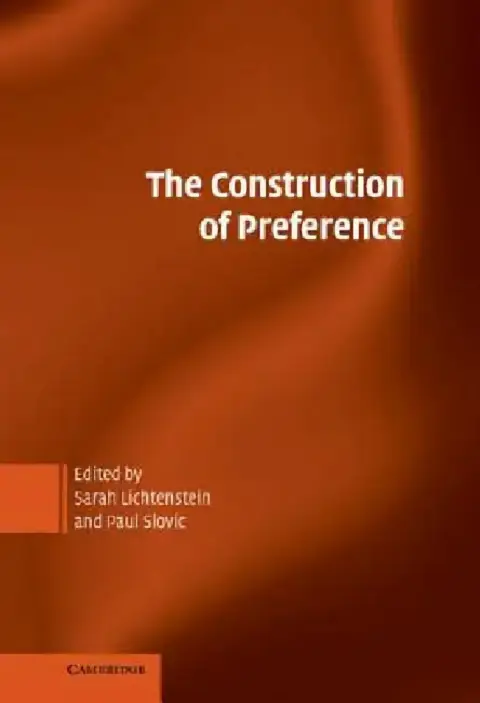 Cover of The Construction of Preference