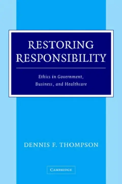 Cover of Restoring Responsibility