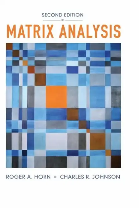 Cover of Matrix Analysis
