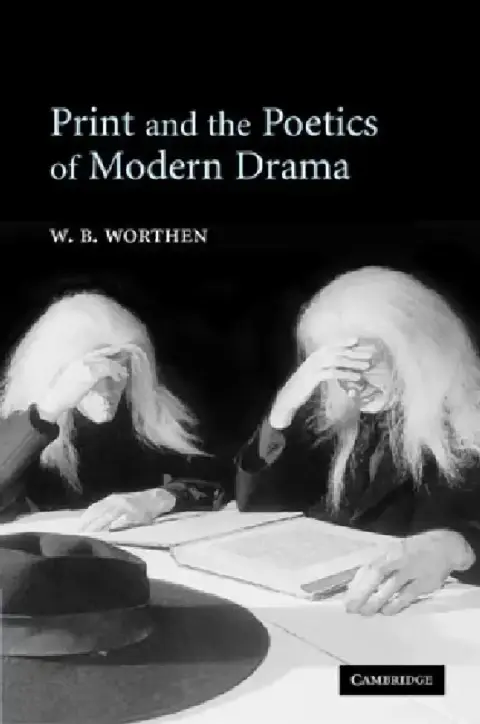 Cover of Print and the Poetics of Modern Drama