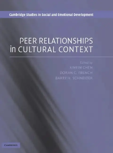 Cover of Peer Relationships in Cultural Context