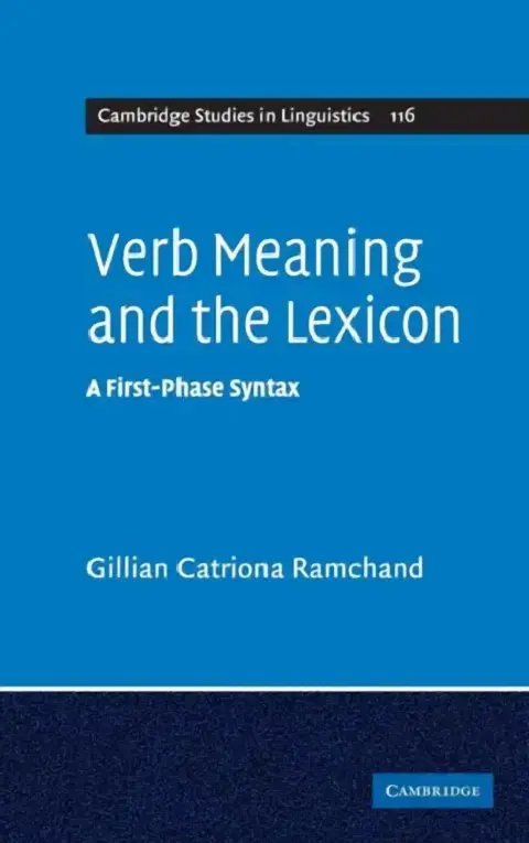 Cover of Verb Meaning and the Lexicon