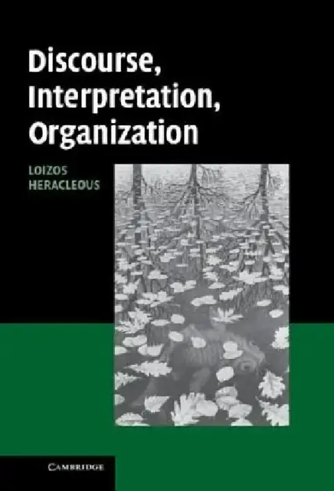 Cover of Discourse, Interpretation, Organization