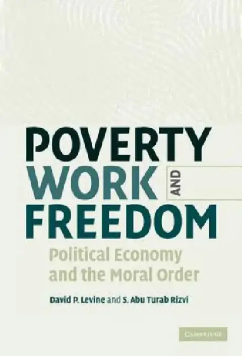 Cover of Poverty, Work, and Freedom