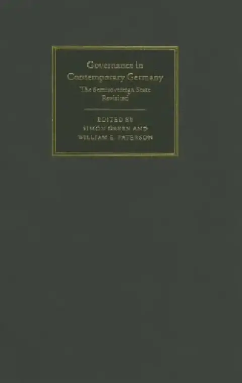 Cover of Governance in Contemporary Germany