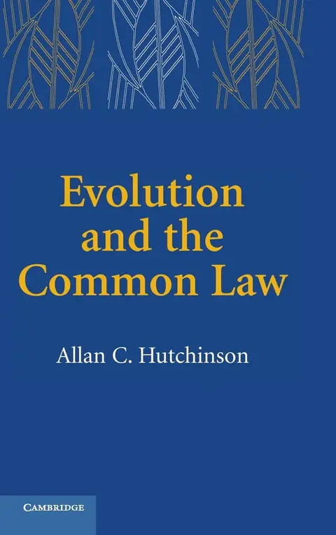 Cover of Evolution and the Common Law