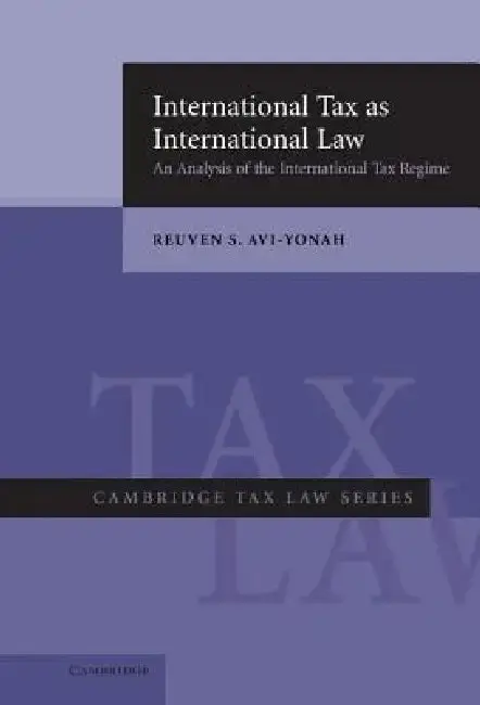 Cover of International Tax as International Law