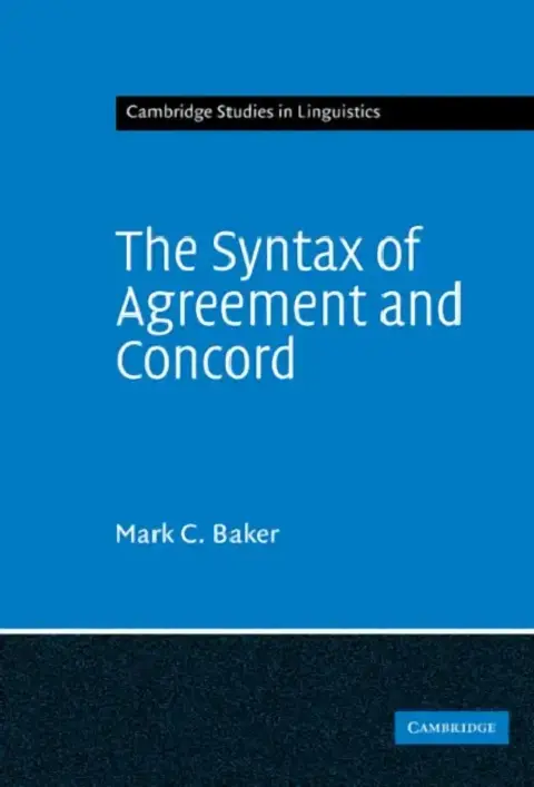 Cover of The Syntax of Agreement and Concord