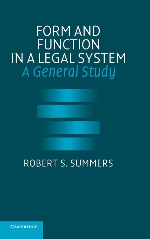 Cover of Form and Function in a Legal System