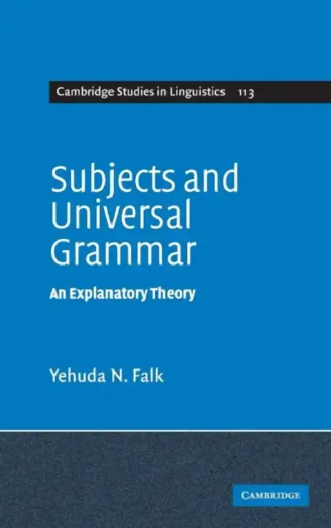 Cover of Subjects and Universal Grammar
