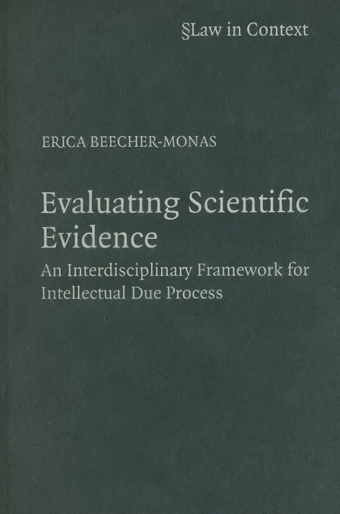 Cover of Evaluating Scientific Evidence