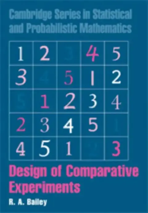 Cover of Design of Comparative Experiments