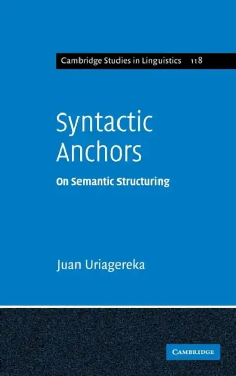 Cover of Syntactic Anchors