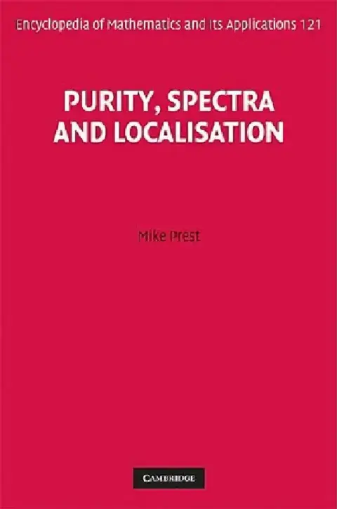 Cover of Purity, Spectra and Localisation