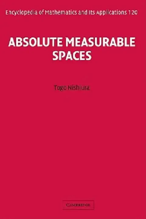 Cover of Absolute Measurable Spaces