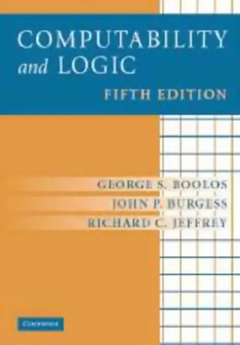 Cover of Computability and Logic