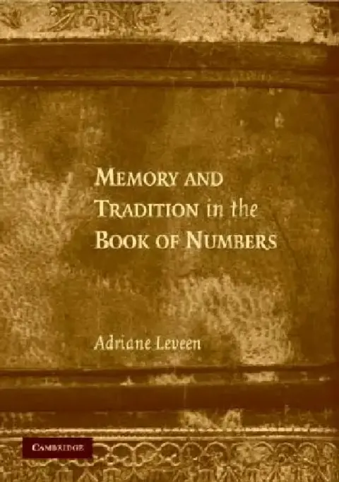 Cover of Memory and Tradition in the Book of Numbers