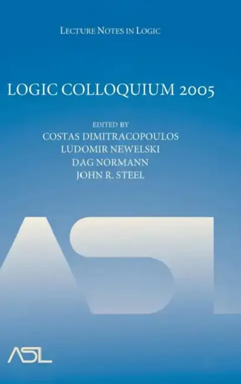 Cover of Logic Colloquium 2005