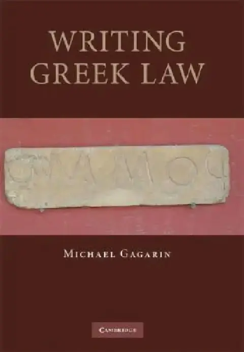 Cover of Writing Greek Law