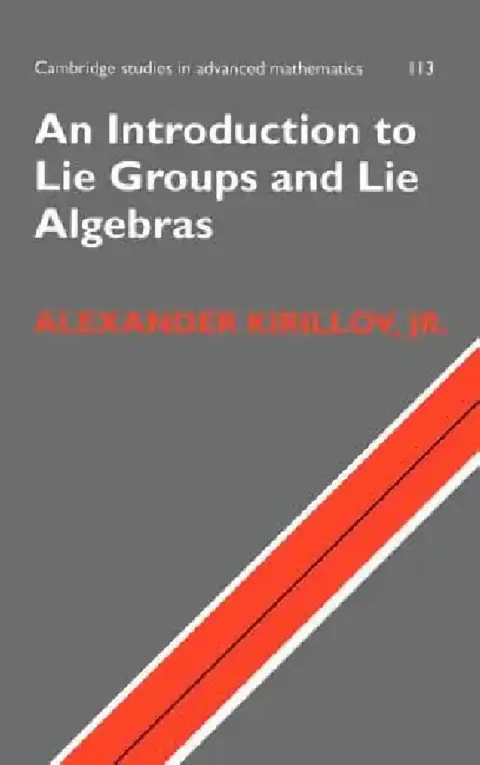 Cover of An Introduction to Lie Groups and Lie Algebras