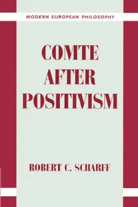 Cover of Comte After Positivism