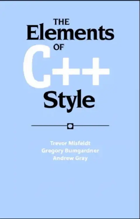 Cover of The Elements of C++ Style