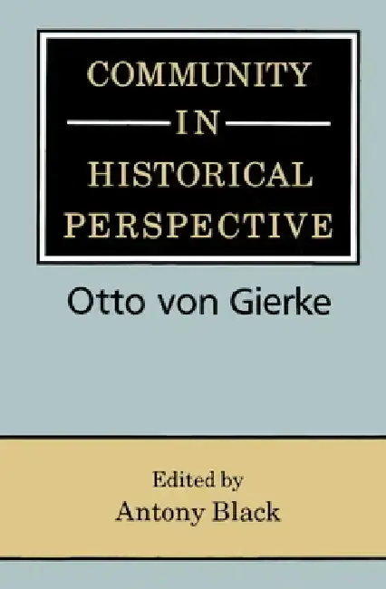 Cover of Community in Historical Perspective