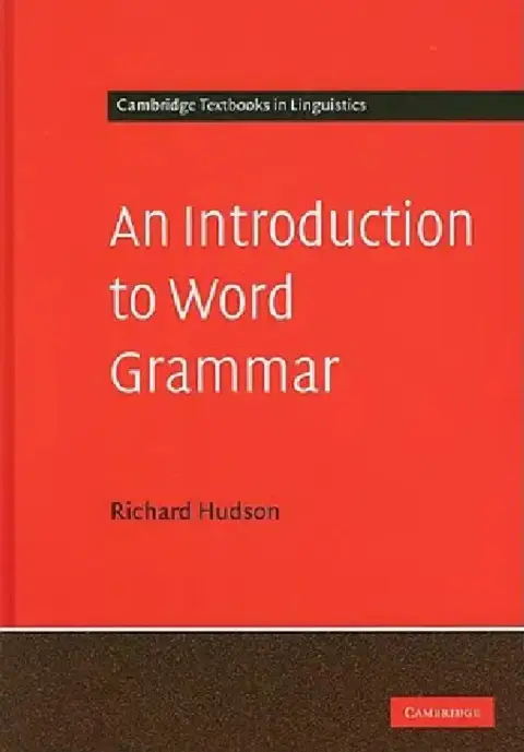 Cover of An Introduction to Word Grammar