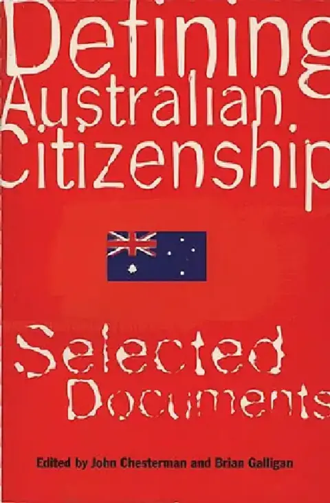 Cover of Defining Australian Citizenship