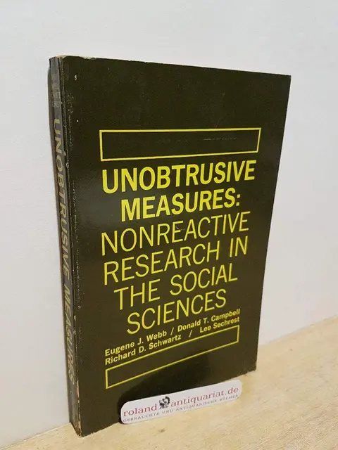 Cover of Unobtrusive Measures