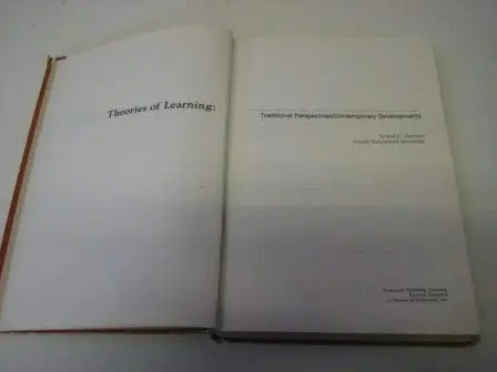 Cover of Theories of learning