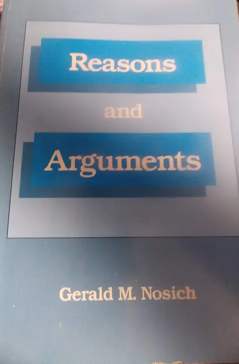 Cover of Reasons and Arguments