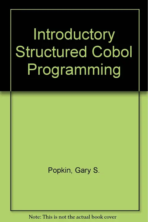 Cover of Introductory Structured Cobol Programming