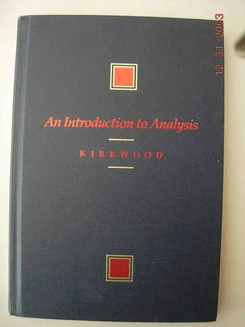 Cover of An Introduction to Analysis