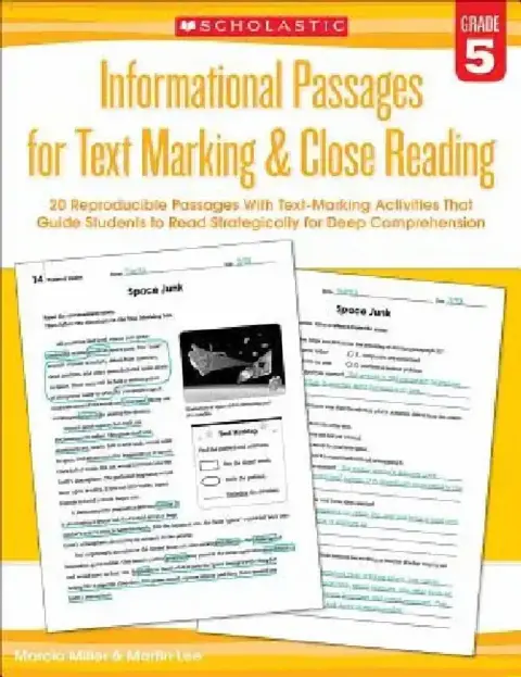Cover of Informational Passages for Text Marking & Close Reading