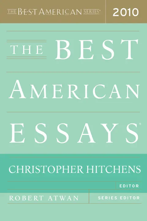 Cover of The Best American Essays 2010