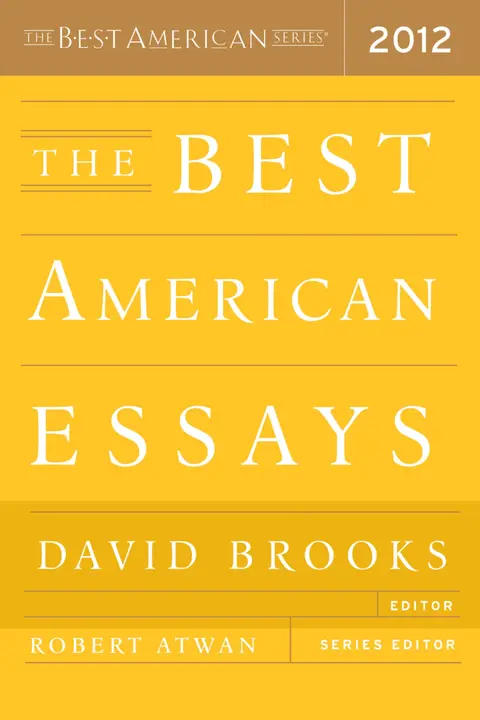 Cover of The Best American Essays 2012