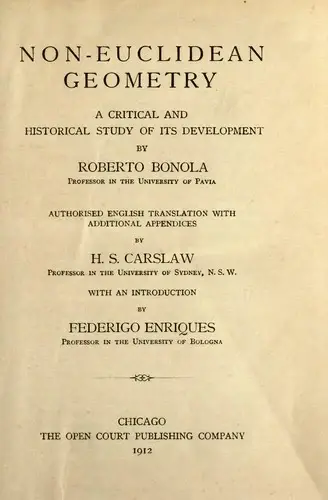 Cover of Non-Euclidean Geometry