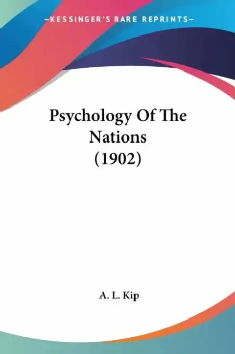 Cover of Psychology Of The Nations (1902)
