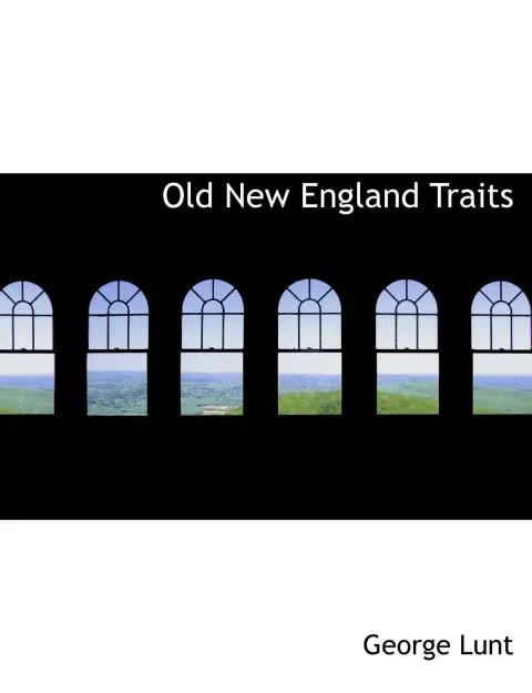 Cover of Old New England Traits