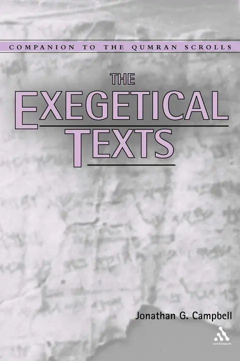 Cover of Exegetical Texts