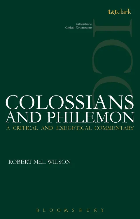 Cover of Colossians and Philemon (ICC)