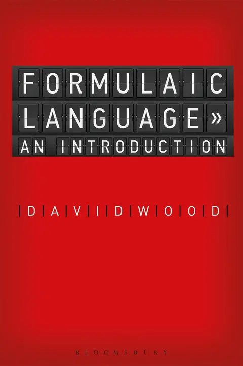 Cover of Fundamentals of Formulaic Language
